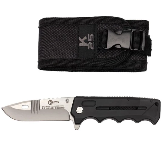 Nóż Sprężynowy K25 N-069B - Składany nóż EDC